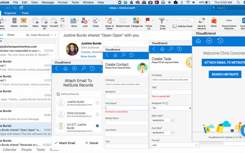 NetSuite Outlook Integration Demo